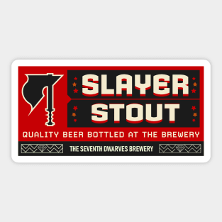 Deep Rock Galactic Slayer Stout Beer from the Abyss Bar Sticker